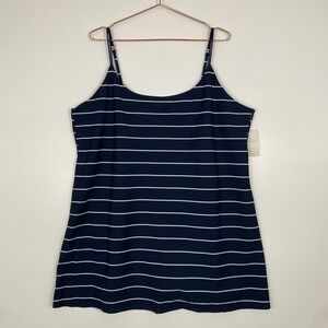 NWT Abercrombie & Fitch Skort Dress Womens XXL Blue Stripe Adjustable Straps